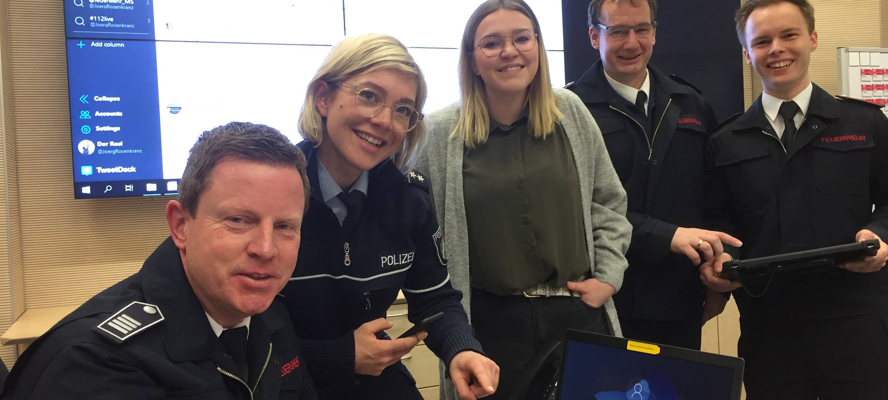 Münsters Feuerwehr stürzt sich ins "Twittergewitter"