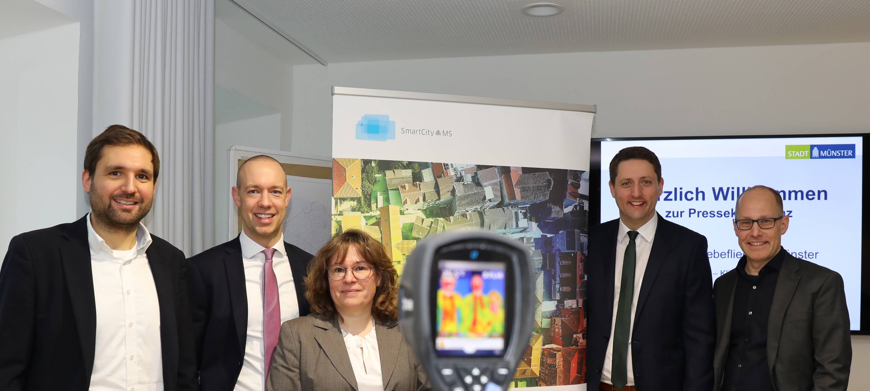 Wärmebilder von Münsters Dächern