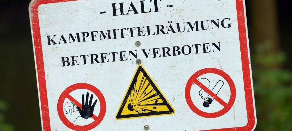 Bombenentschärfung an der Fliednerstraße