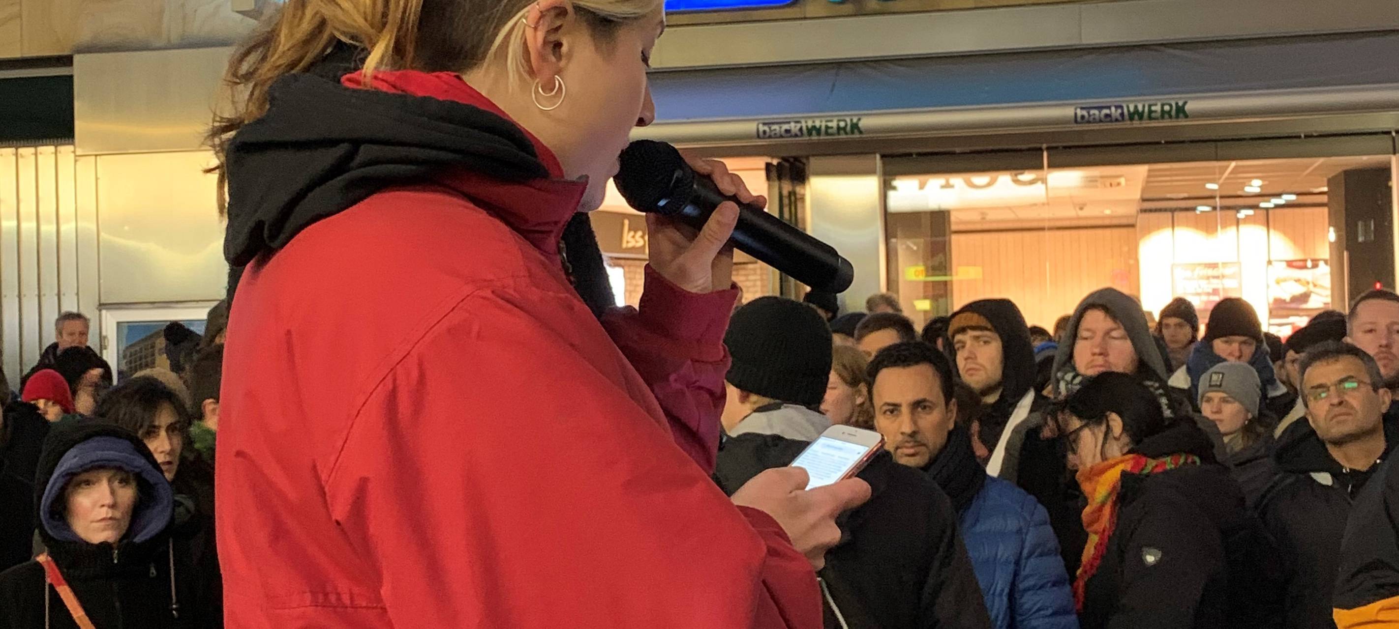 Kundgebung für Opfer von Hanau