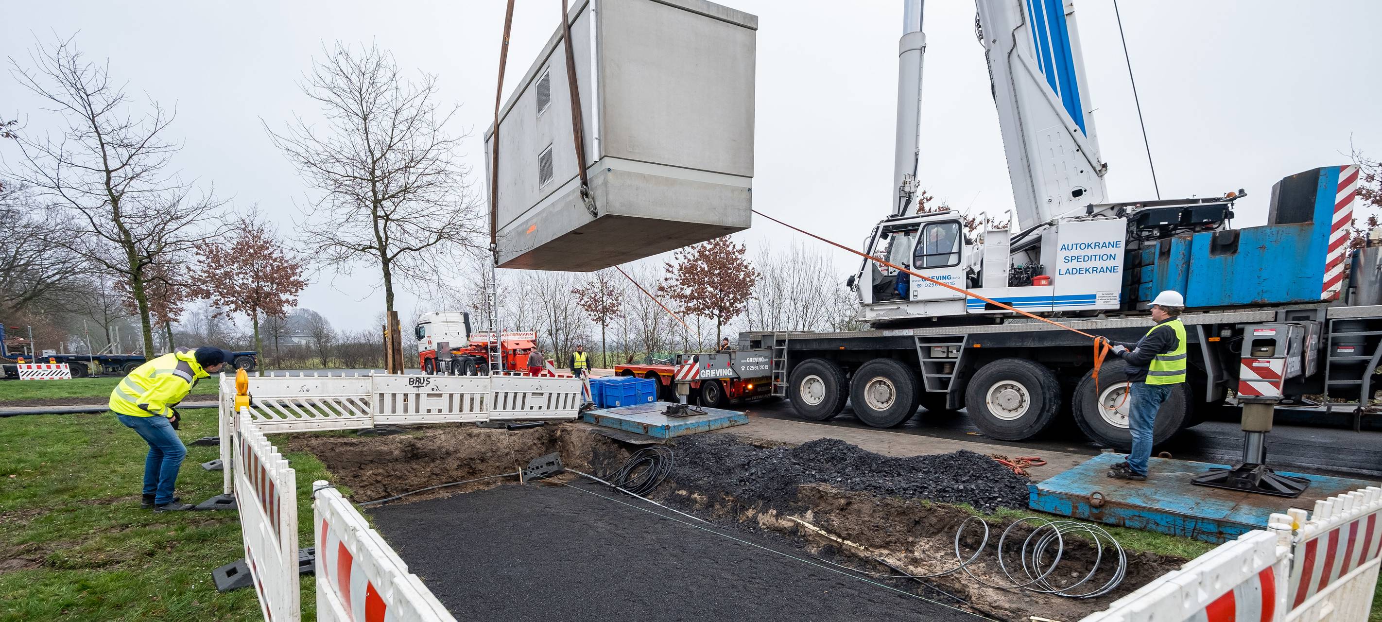 Trafostation für Elektrobusse Gievenbeck