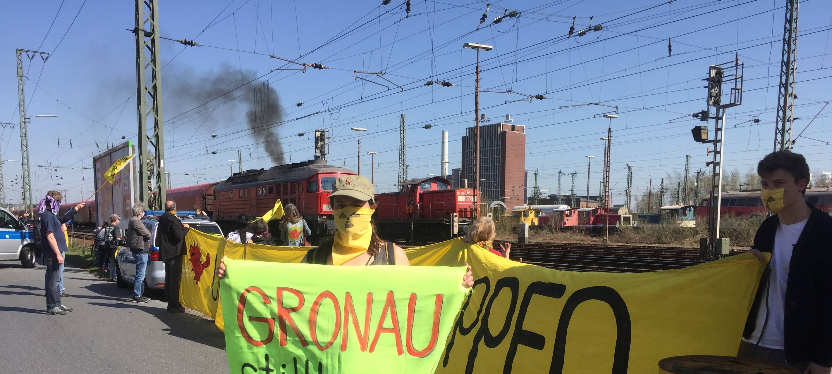 Demo gegen Uran-Transport
