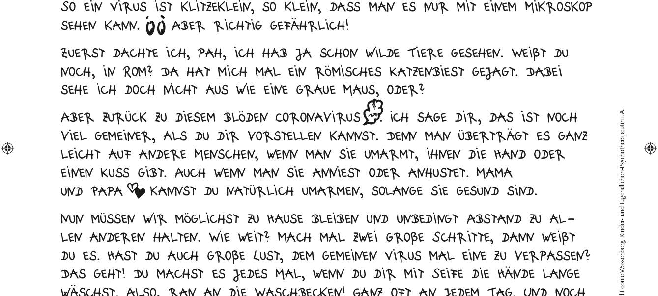 Brief von Hase Felix gegen Corona