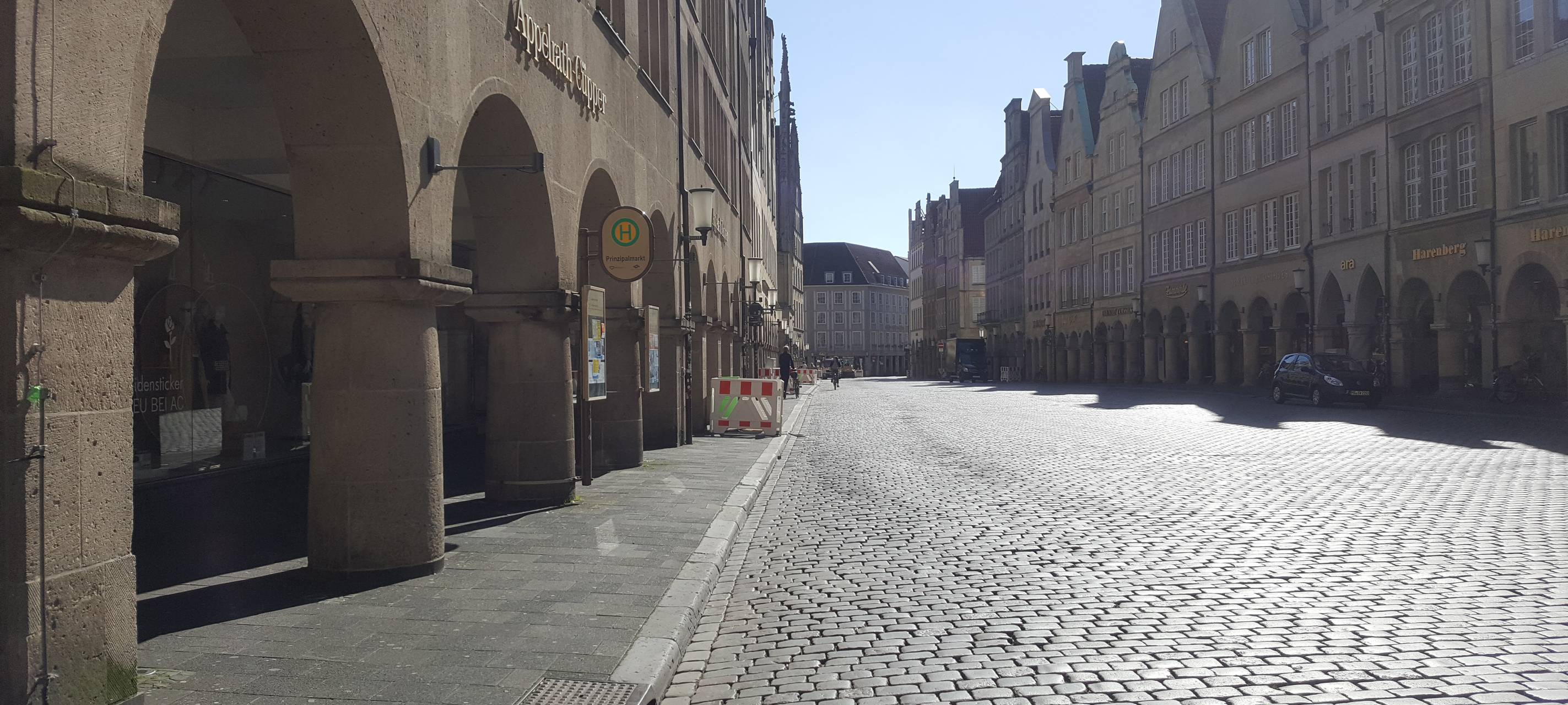 Ruhiger Gründonnerstag in Münster