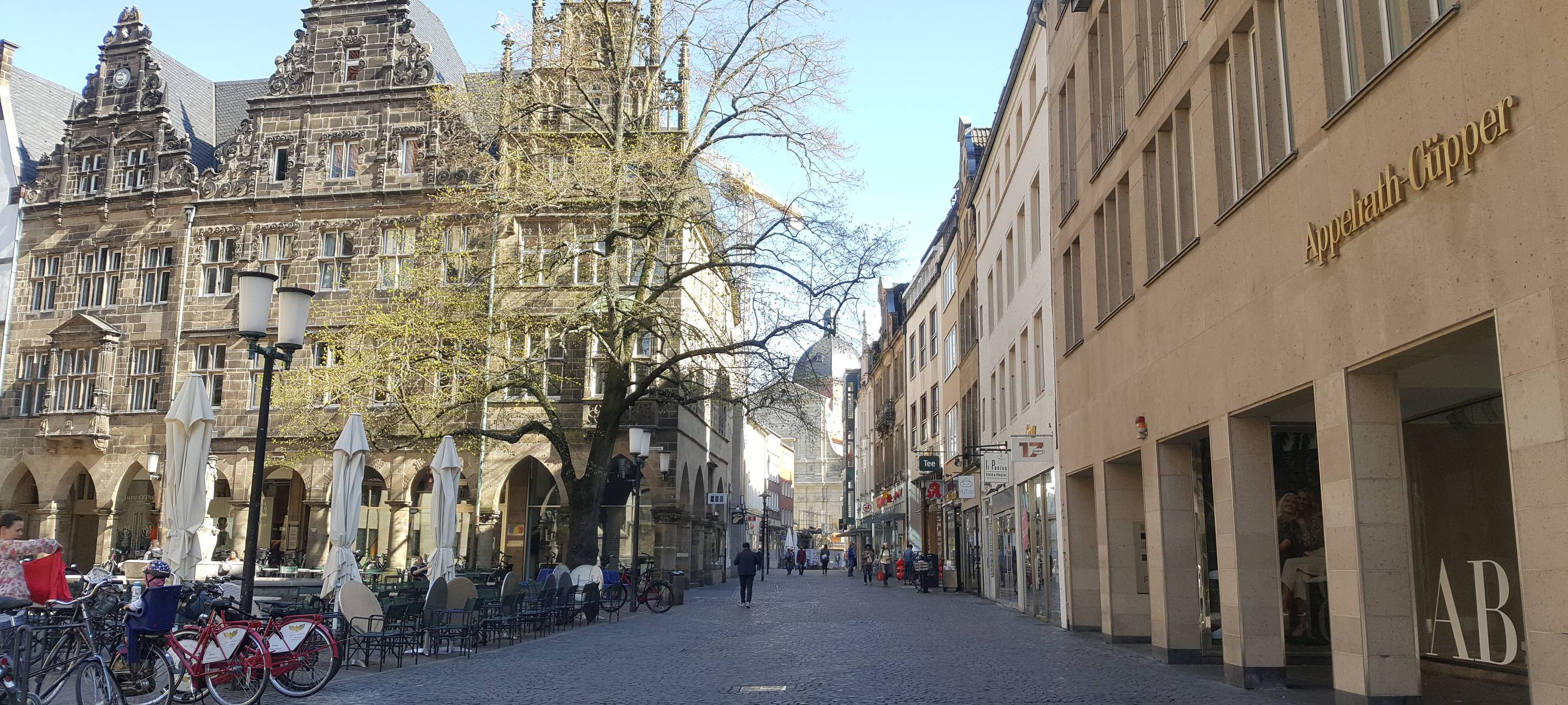 Ruhiger Gründonnerstag in Münster