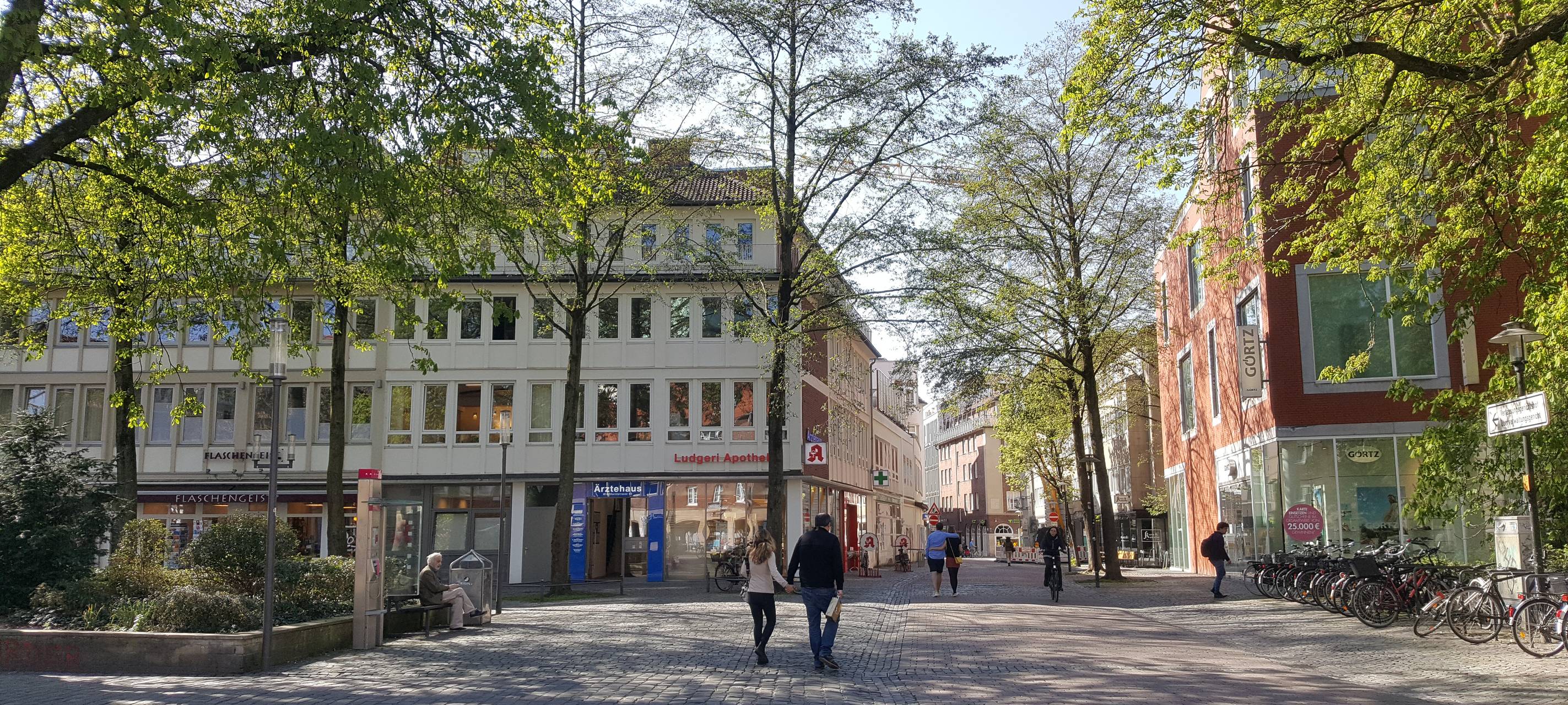 Ruhiger Gründonnerstag in Münster