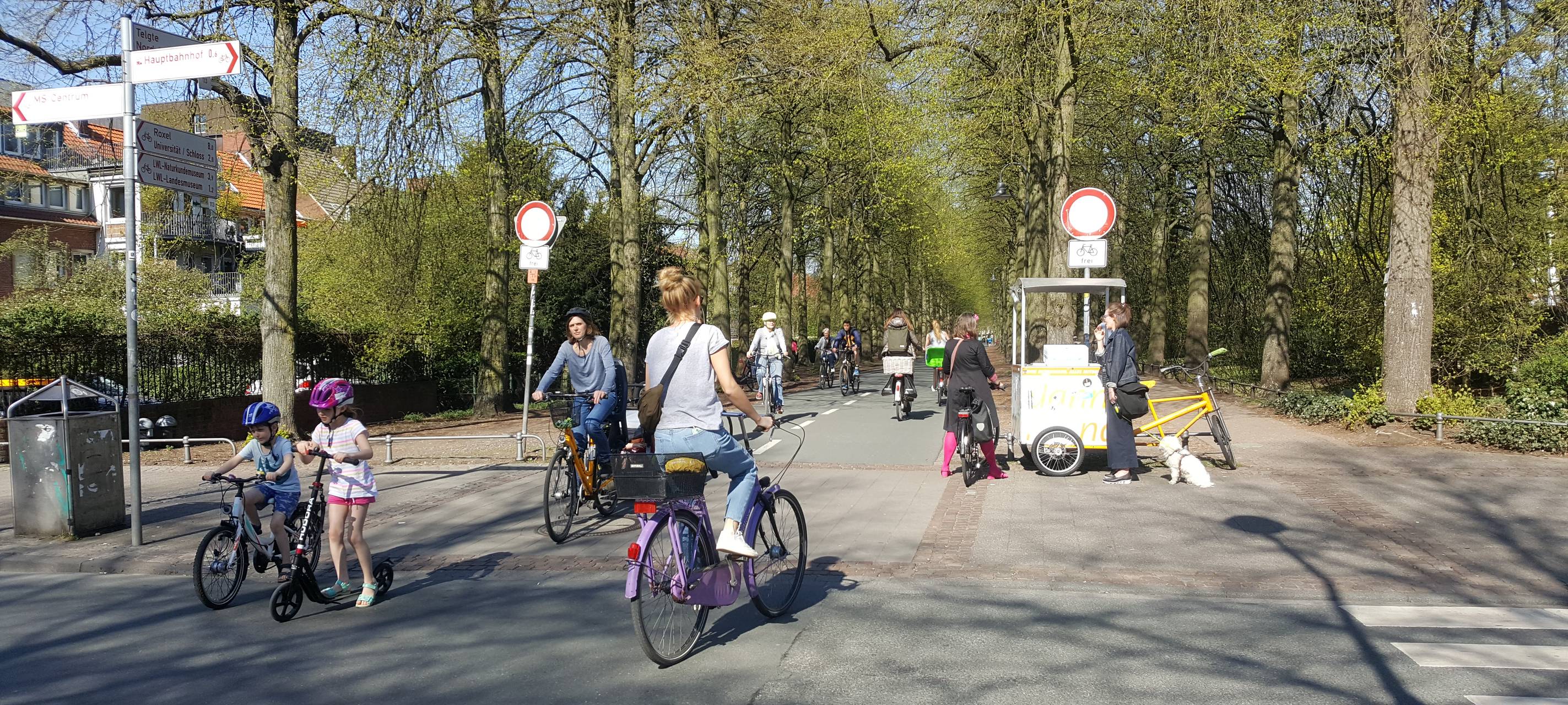Ruhiger Gründonnerstag in Münster