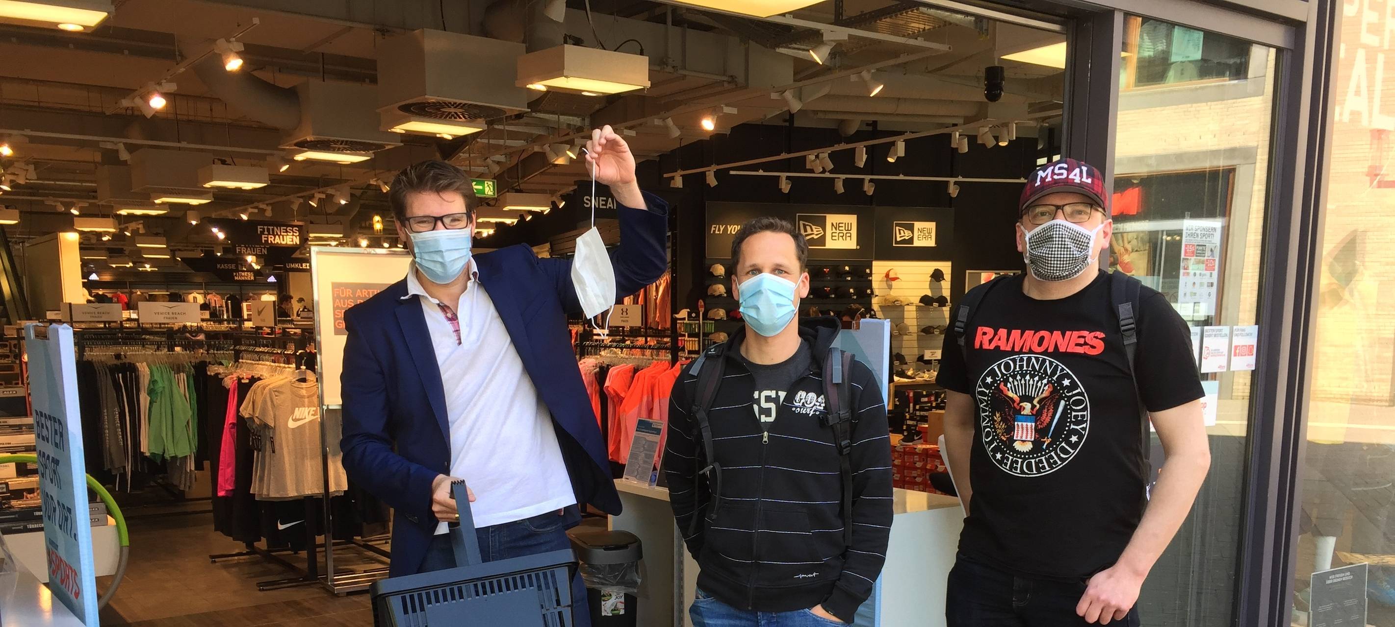 Münsteraner halten sich an Maskenpflicht