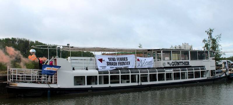 Protestaktion der Gruppe "eklat Münster"