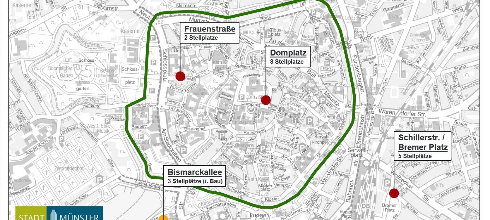 Eigene Parkplätze für Lastenfahrräder
