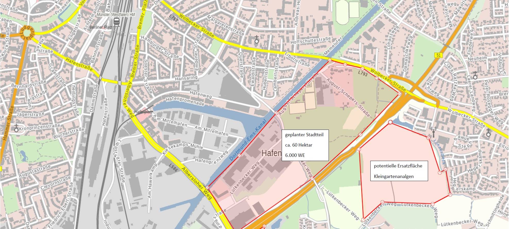 Grundsatzbeschluß: neue Wohngebiete in Münster