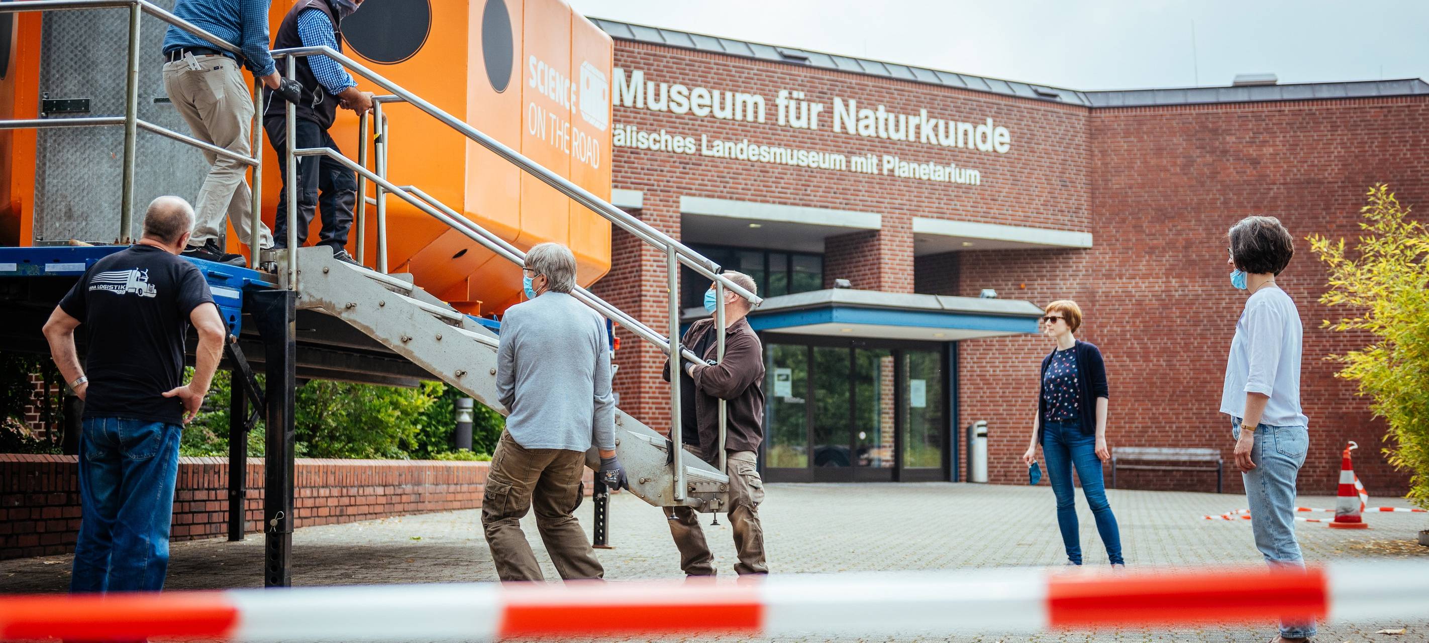 Größtes Ausstellungsobjekt wird angeliefert