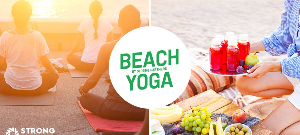 Entspannung beim Beach-Yoga