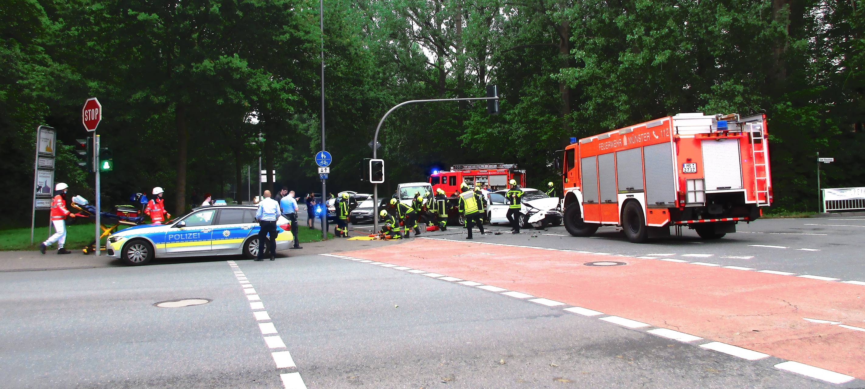 Schwerer Unfall im Berufsverkehr