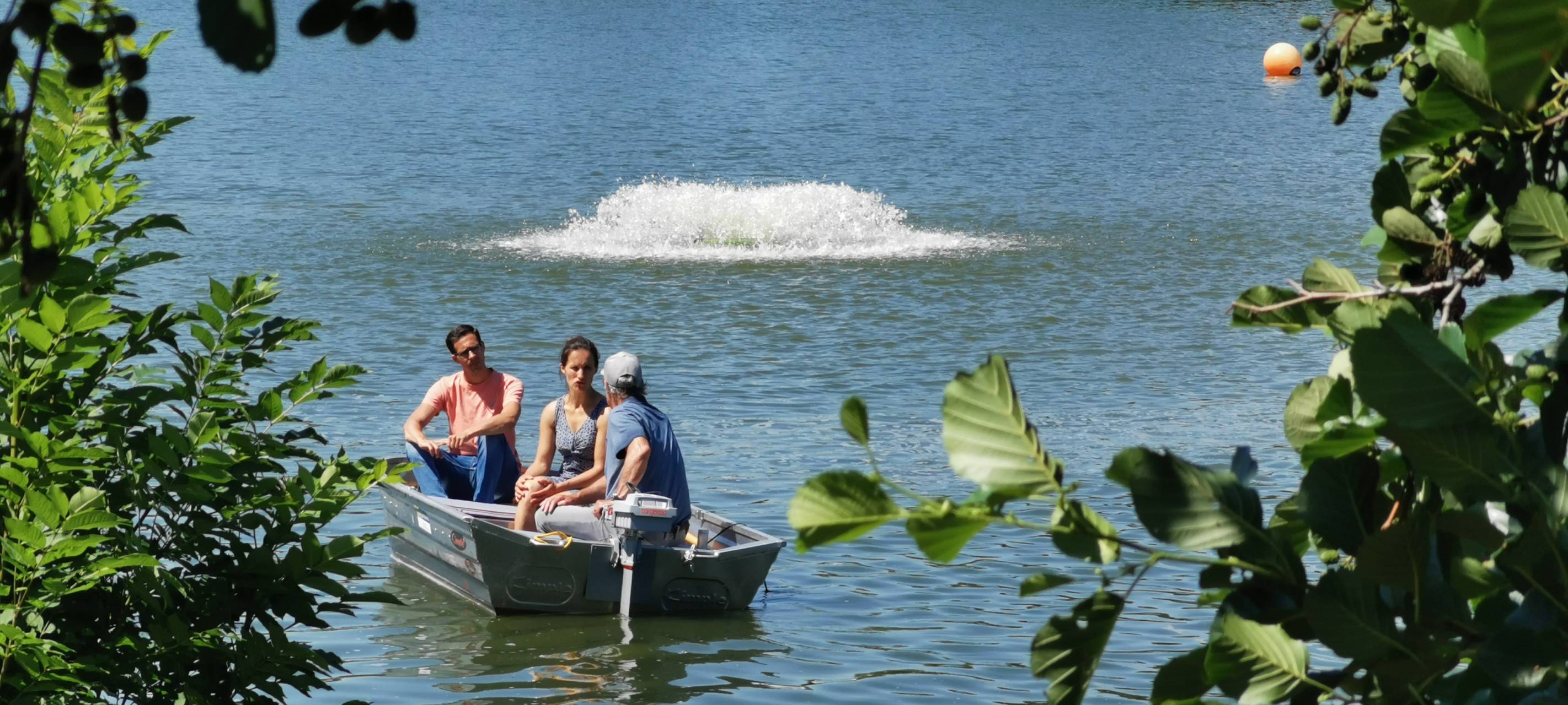 Belüftungsgeräte im Aasee starten