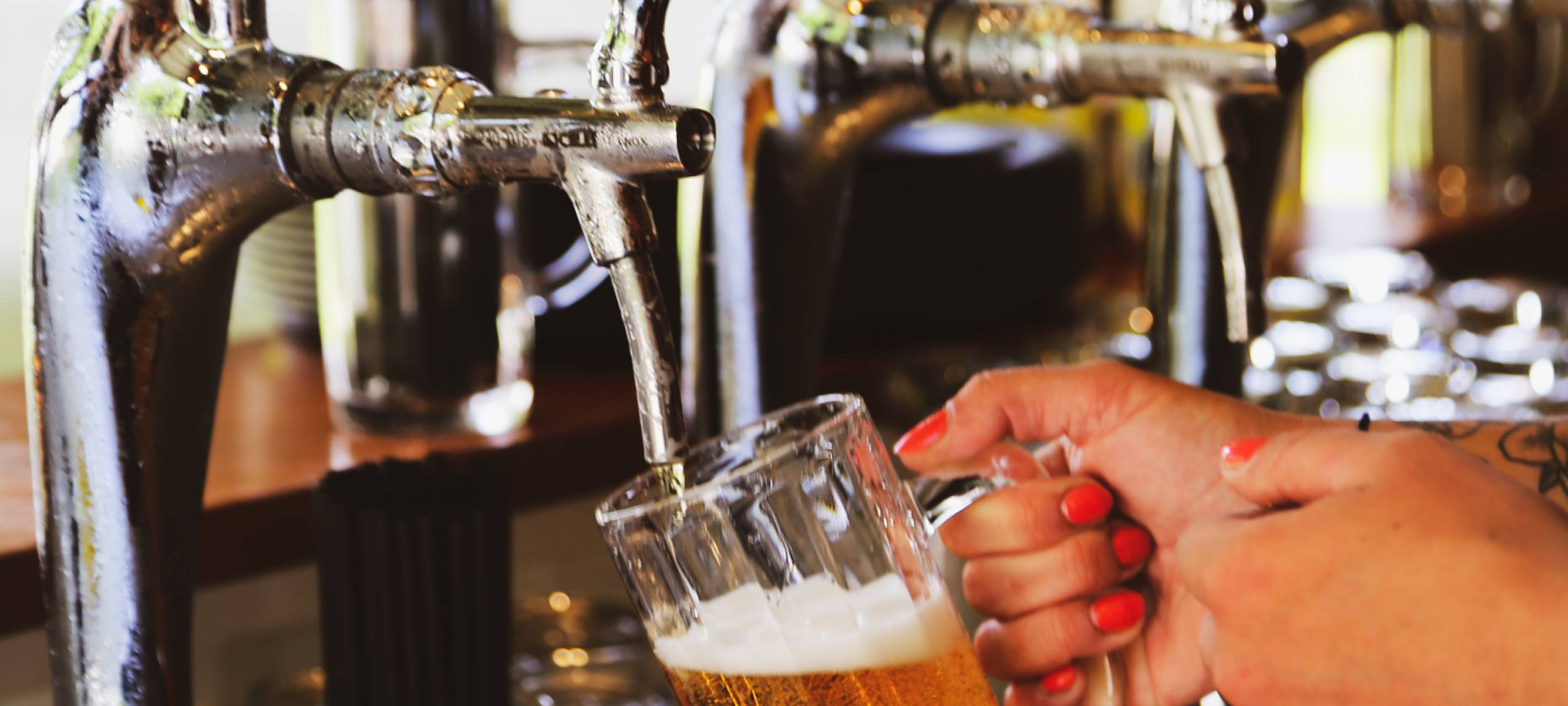 Digitales Biergartenkonzept