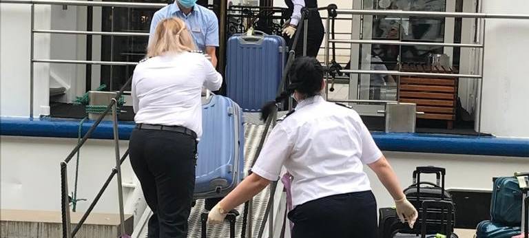 MS Swiss Ruby von erster Kreuzfahrt zurück in Münster