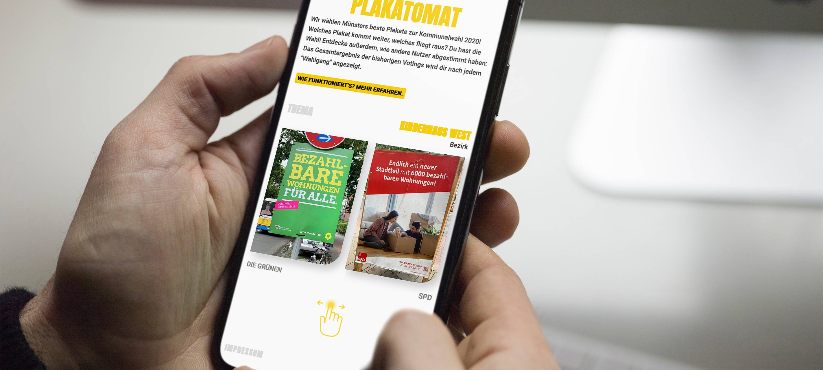 Plakatomat: Azubis entwicklen Wahl-App