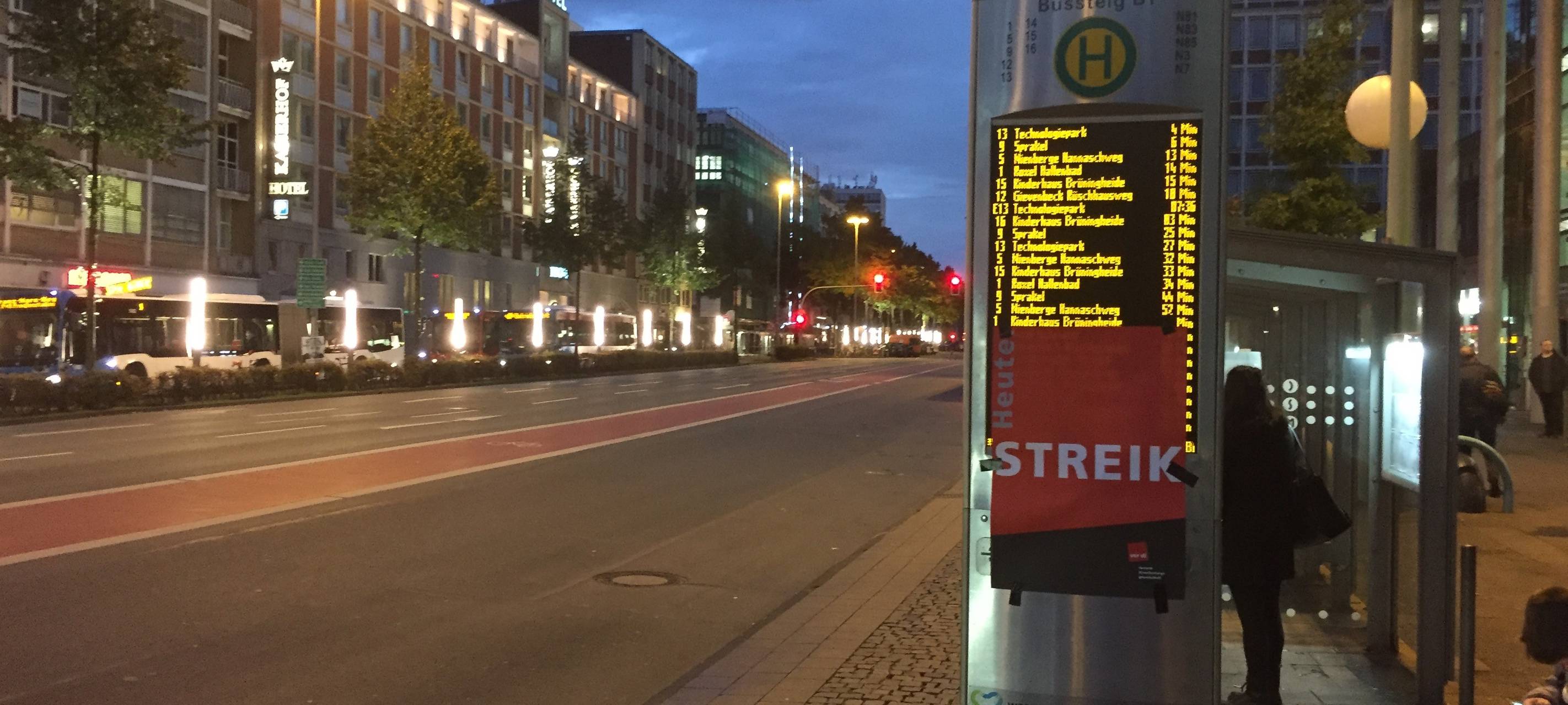 Nächster Warnstreik im Nahverkehr