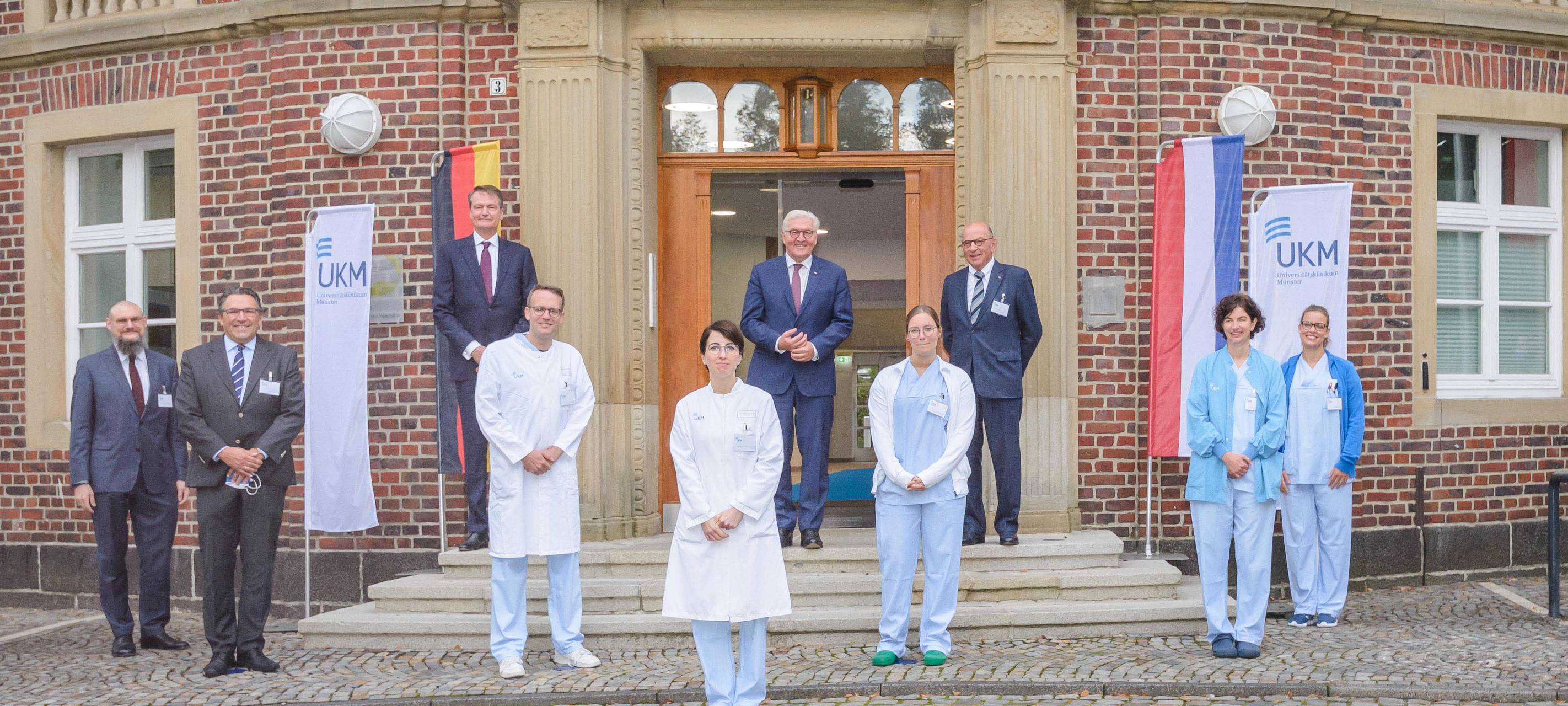 Steinmeier dankt UKM für Einsatz in Pandemie