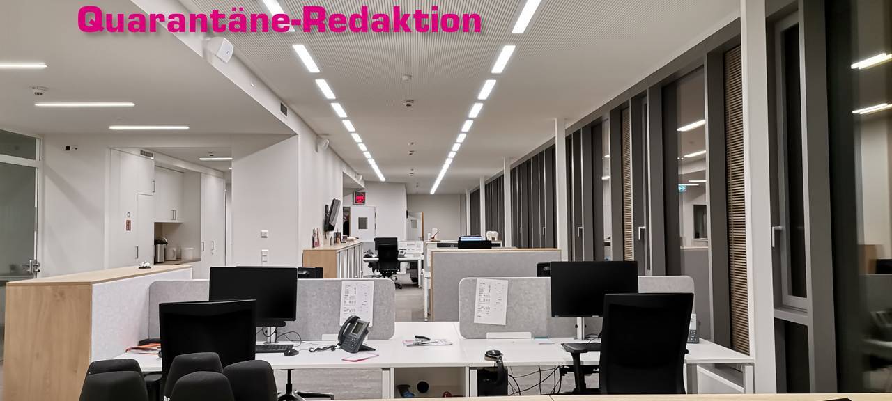 Quarantäne bei Großraumbüros