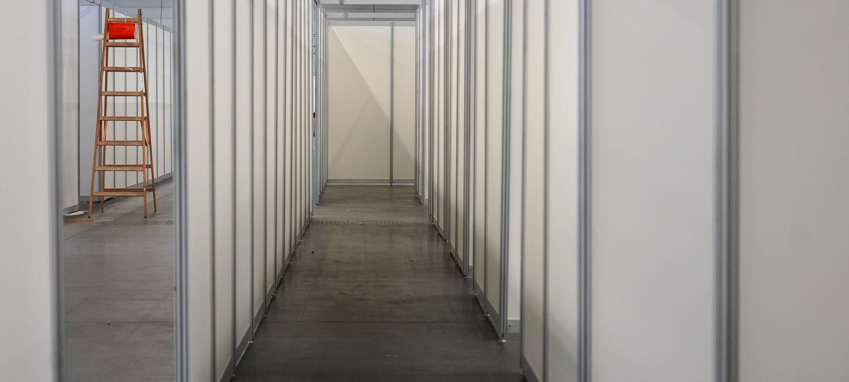 Hochbetrieb im künftigen Impfzentrum Münster