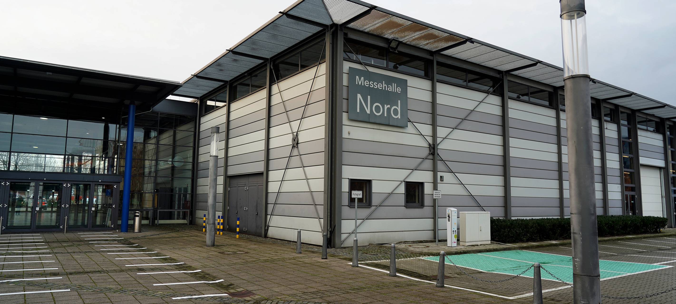 Hochbetrieb im künftigen Impfzentrum Münster