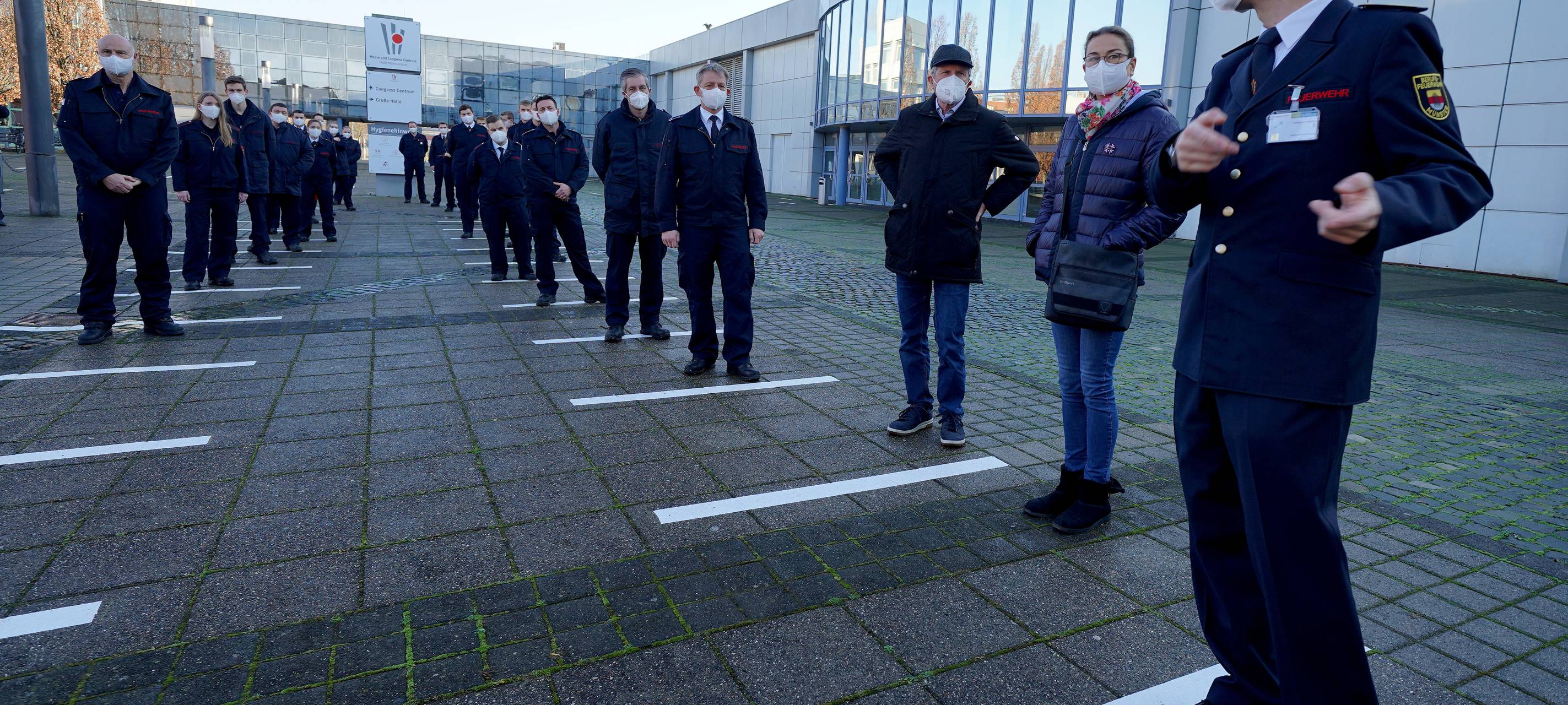 Erfolgreicher Testlauf im neuen Impfzentrum