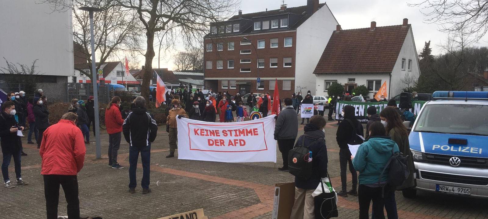 Demo gegen AfD in Hiltrup