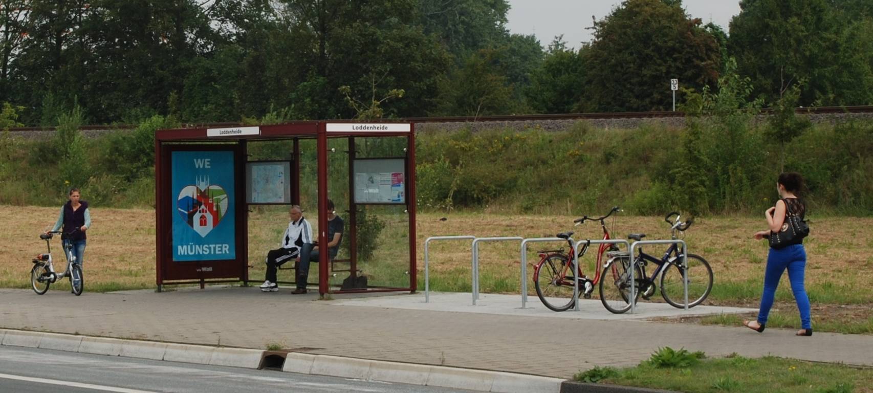 Buswartehäuschen in Münster werden nachhaltig