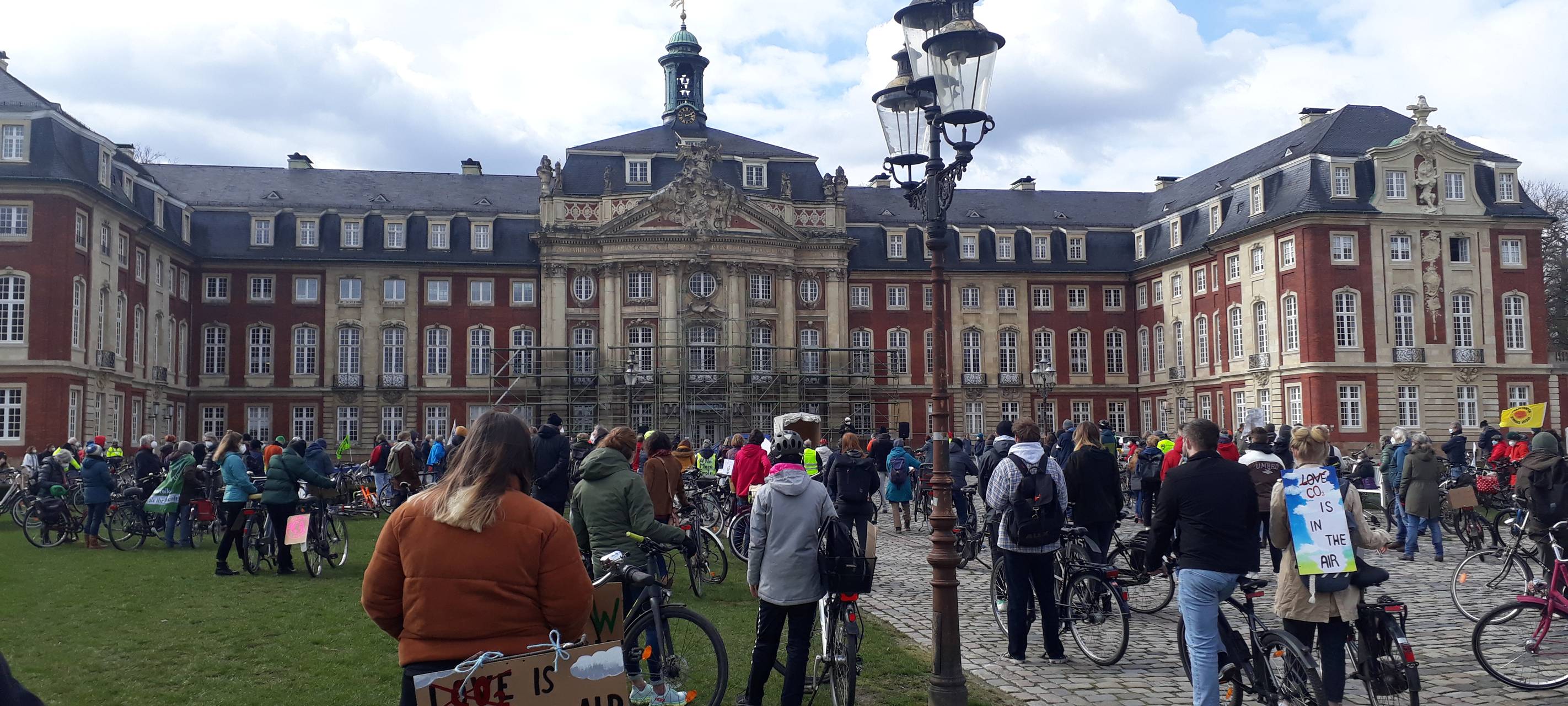 Fahrraddemo von Fridays for Future
