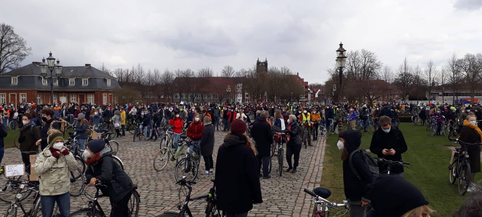 Fahrraddemo von Fridays for Future