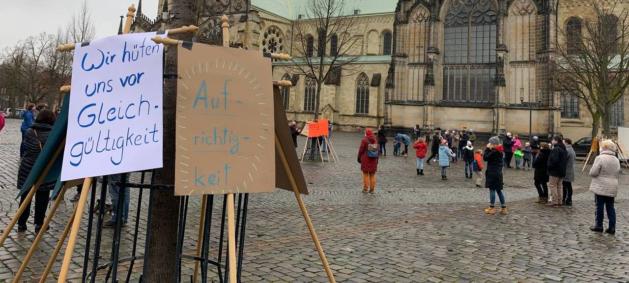 Gemeindemitglieder St. Stephanus demonstrieren wieder