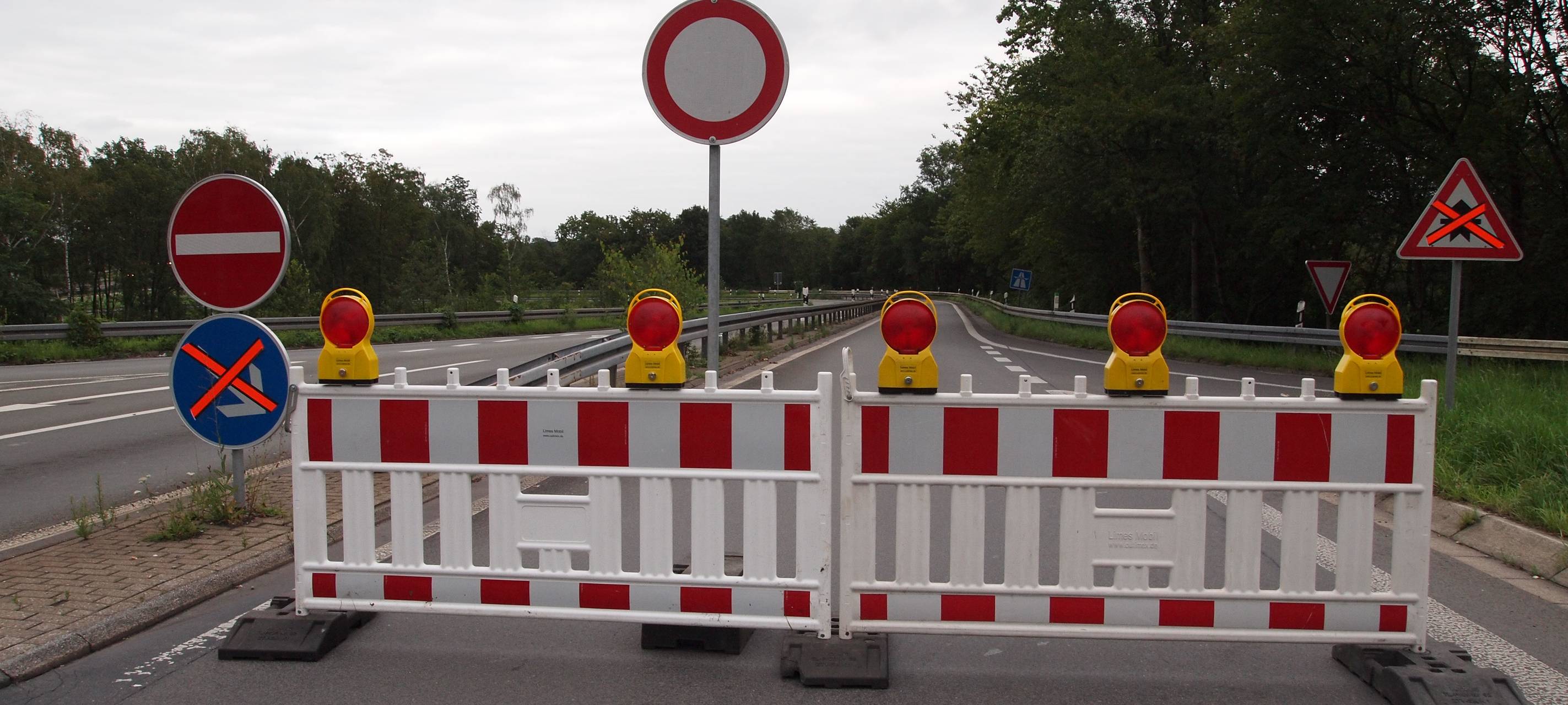 A1 am Wochenende voll gesperrt