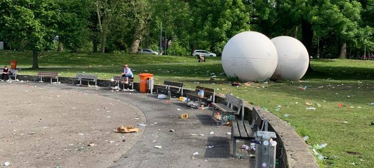 Müllproblem: Stadt und Polizei beraten über Maßnahmen