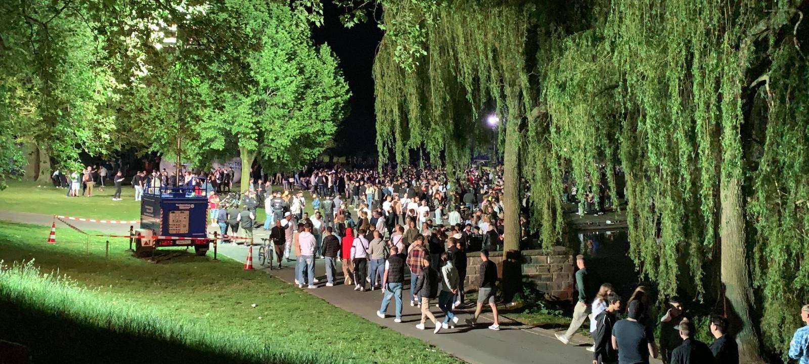 Licht und Schatten: Das Wochenende am Aasee