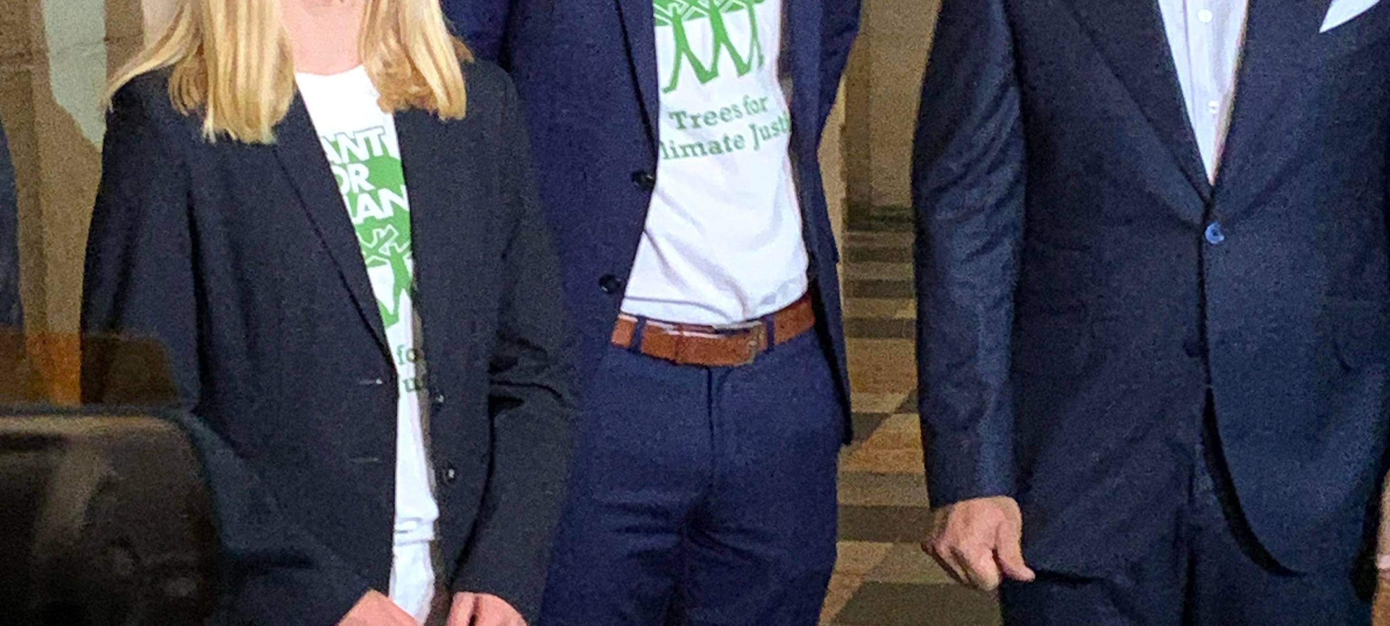 Empfang im Friedenssaal (Jana Reiter u. Felix Finkbeiner, Alexis Tsipras)