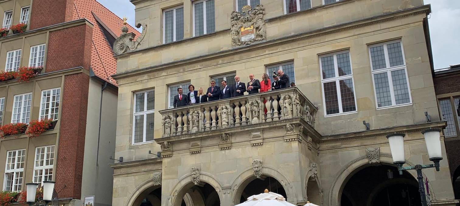 Präsentation auf dem Prinzipalmarkt