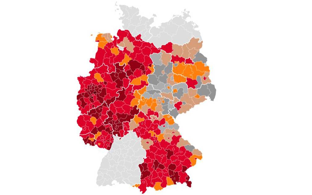 Karte: Neuinfektionen - in welchen Städten und Kreisen ist die Inzidenz über 100? - Antenne Münster
