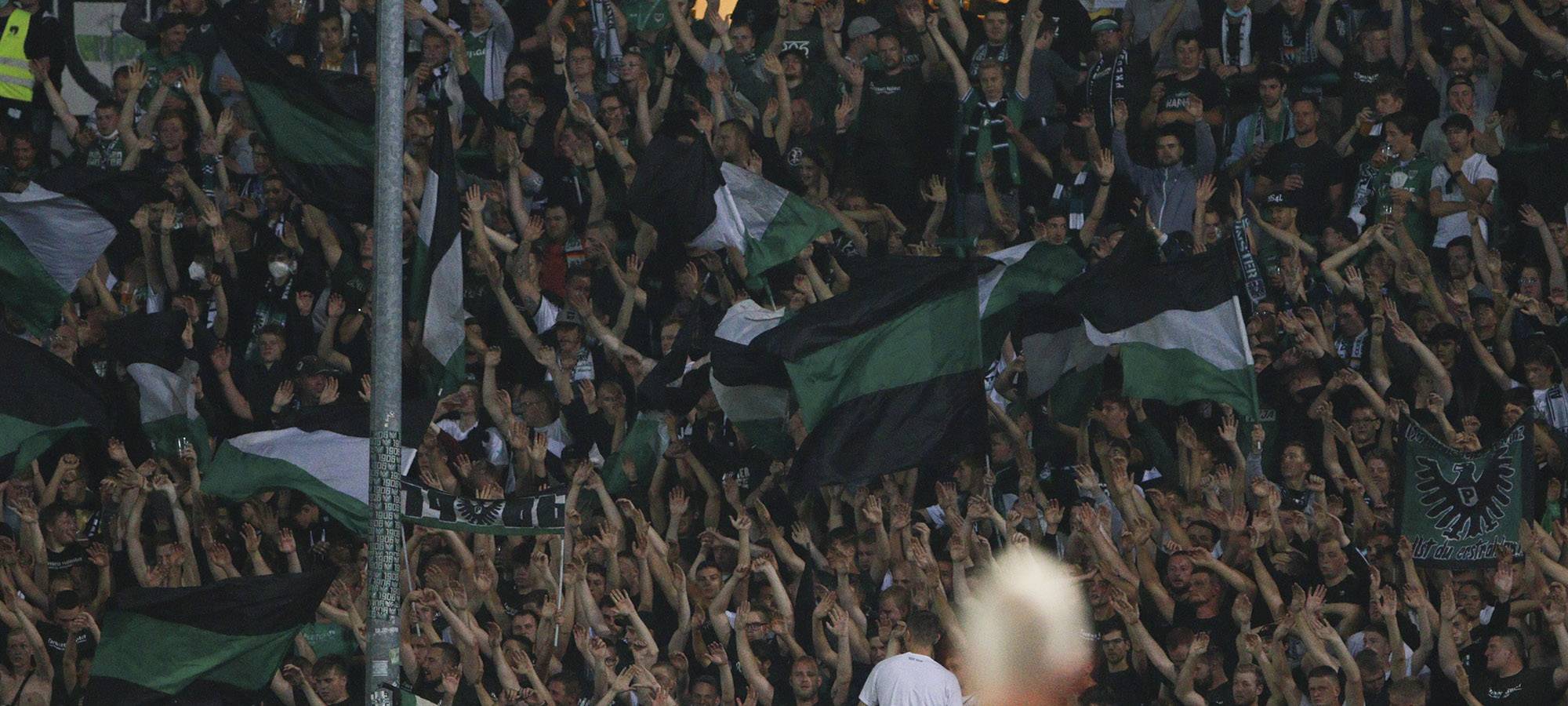 Ausschreitungen beim Preußenspiel