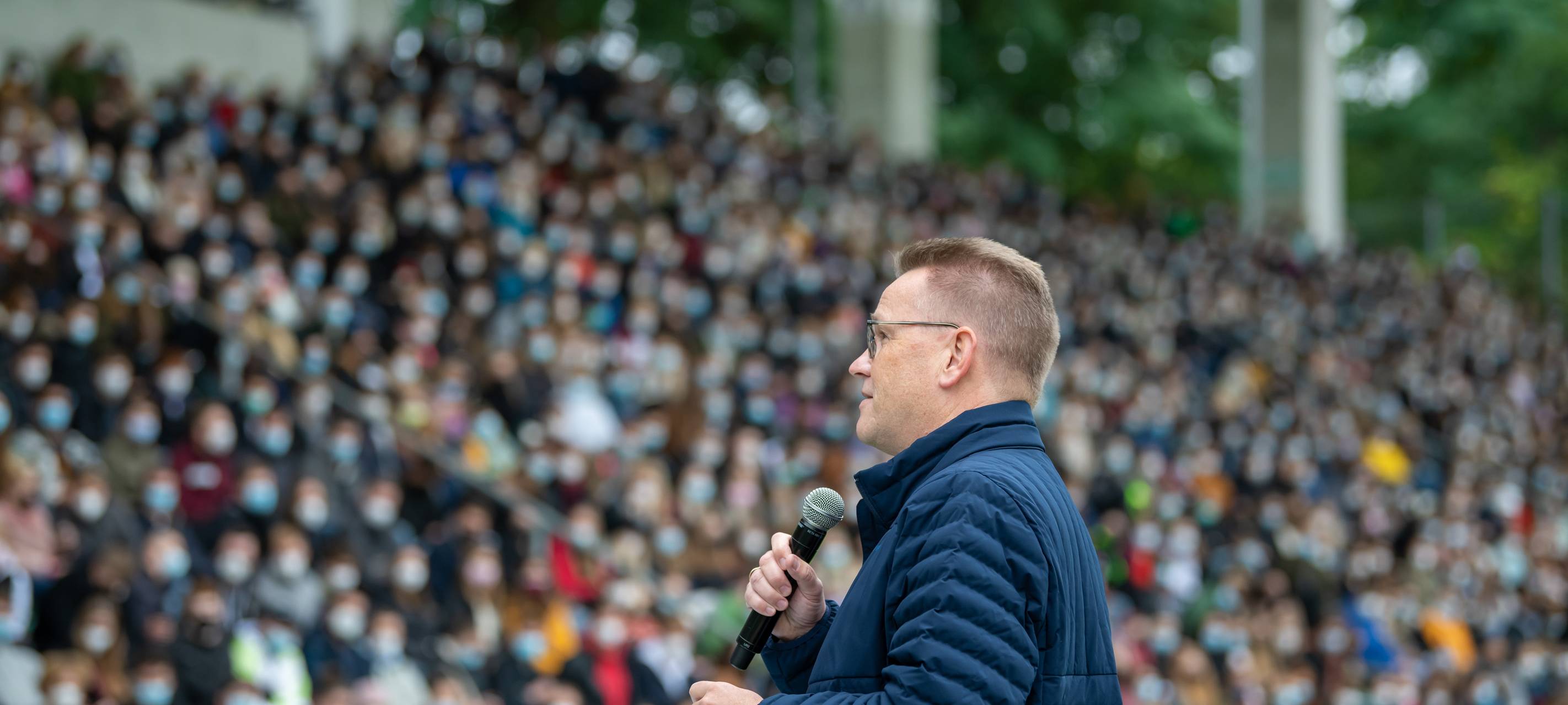 Erstsemesterbegrüßung im Preußenstadion