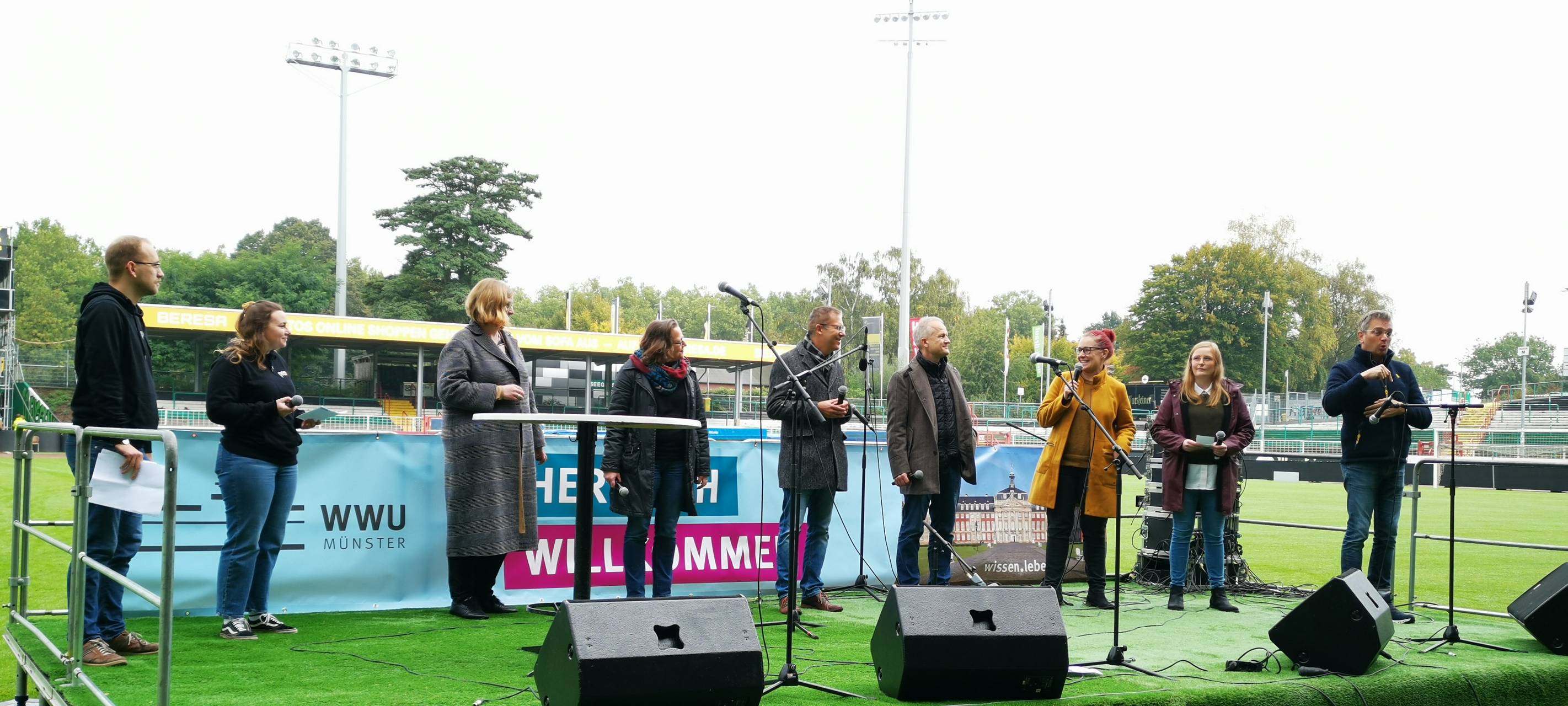 Erstsemesterbegrüßung im Preußenstadion