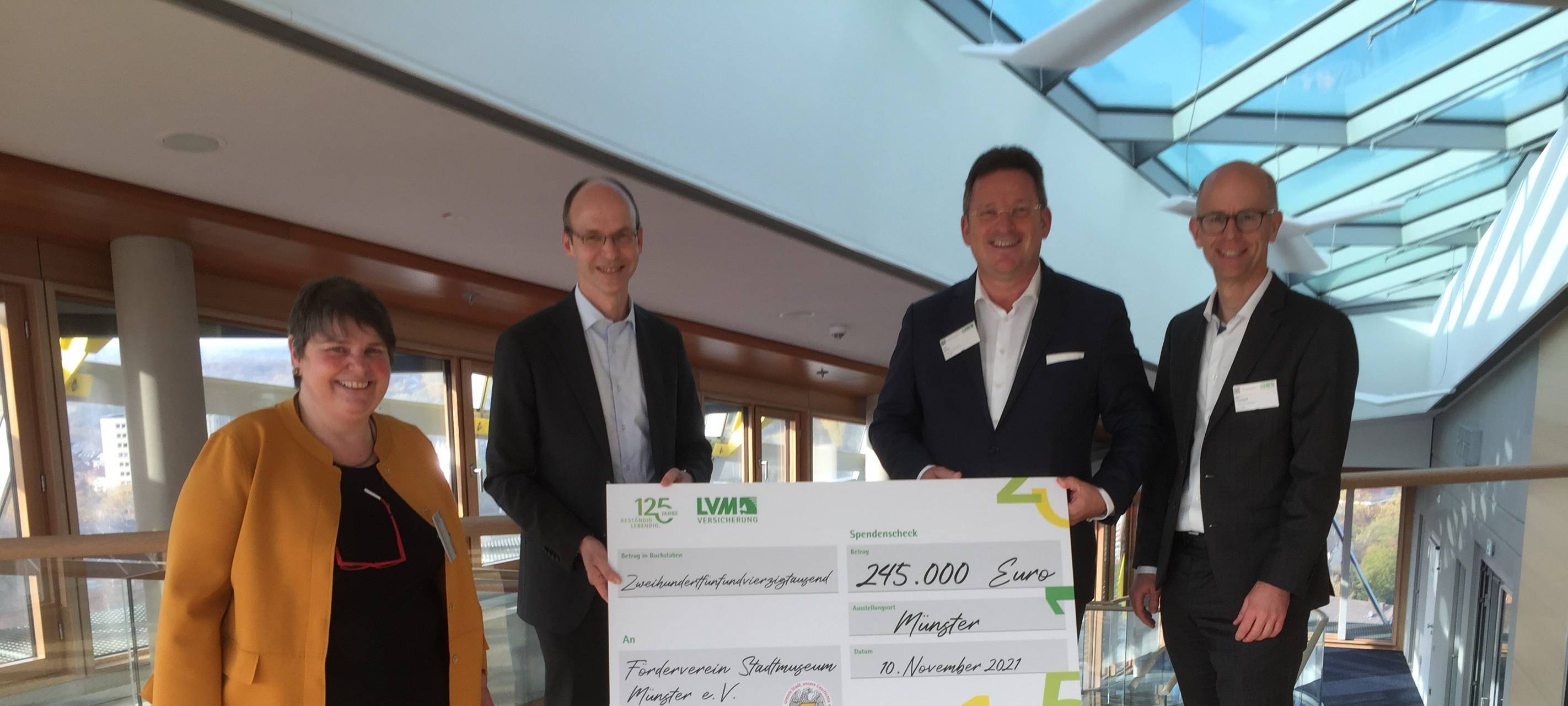 LVM spendet 245.000 Euro