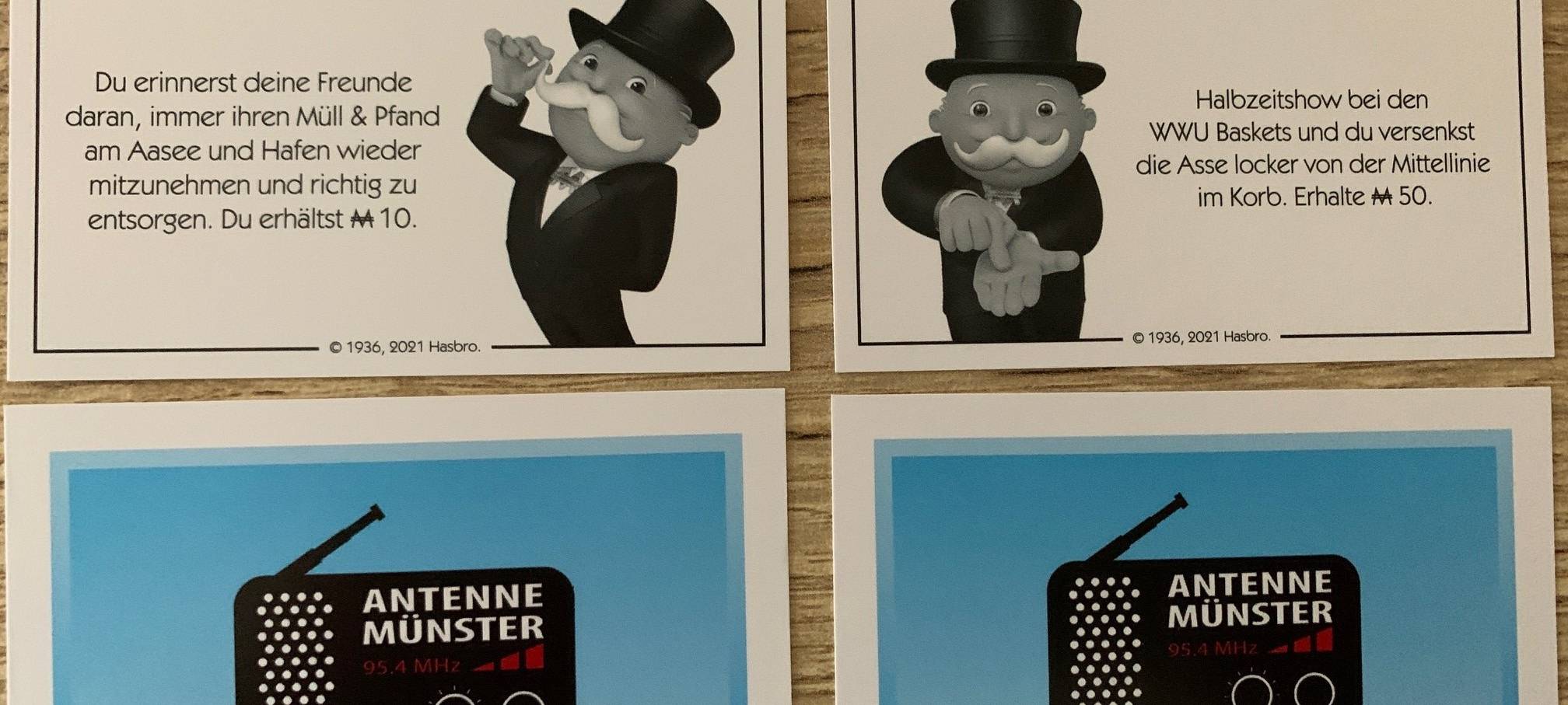 Münster Monopoly mit Radiomeldungen