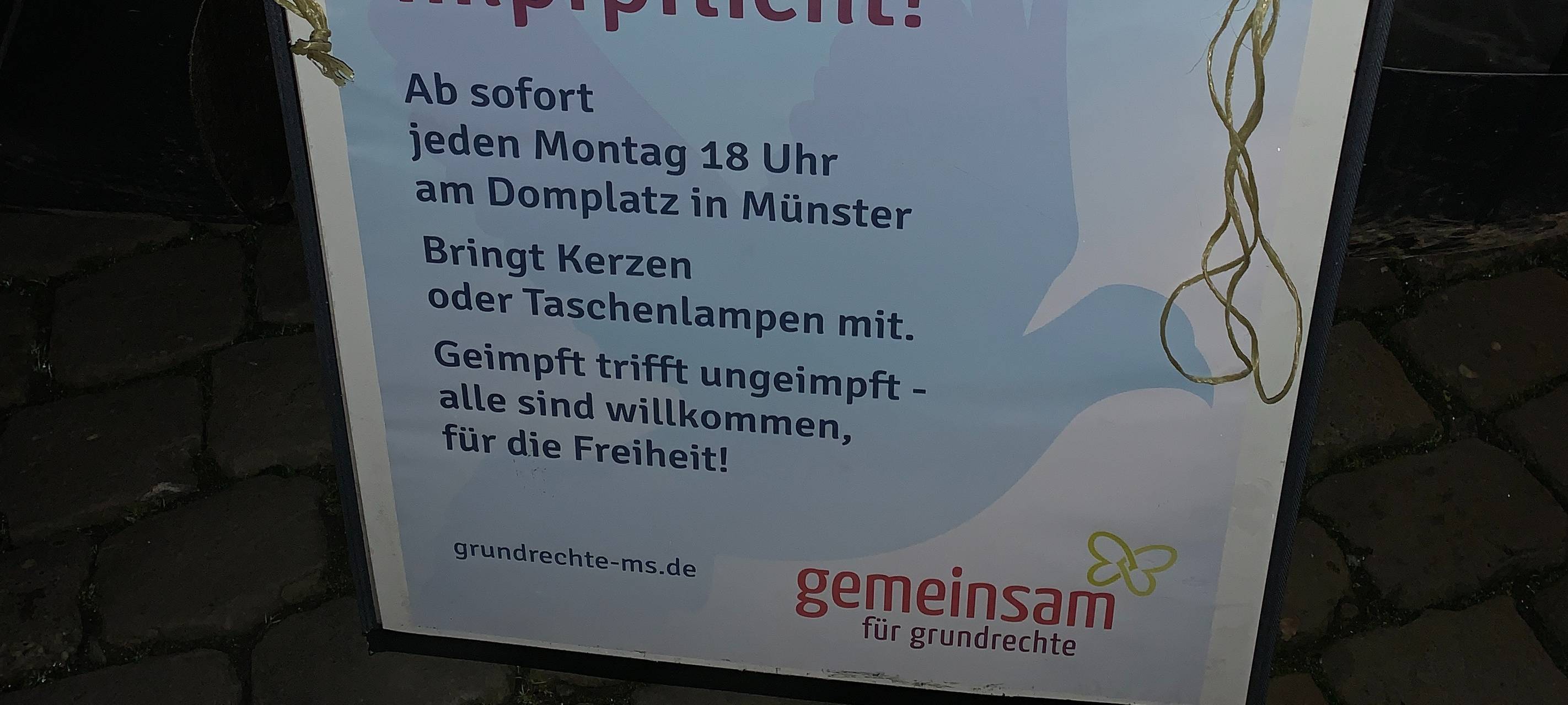 Demo von Impfskeptikern