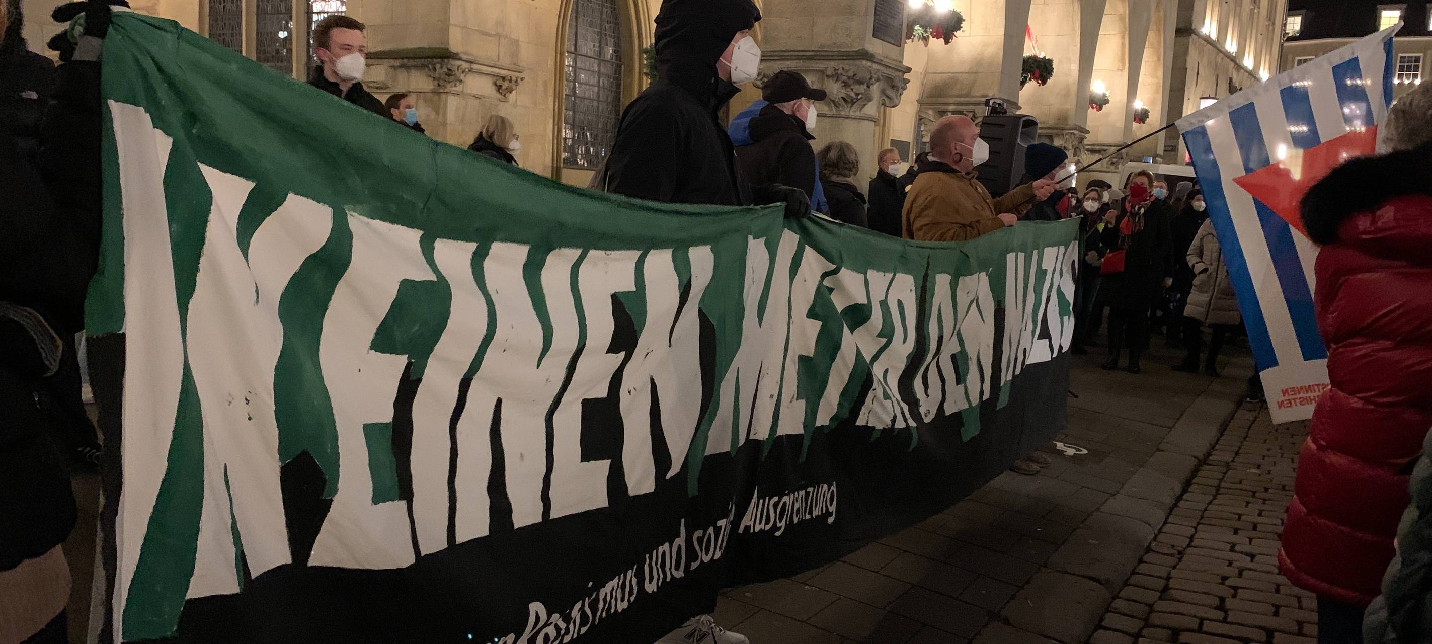 Demo von Impfskeptikern