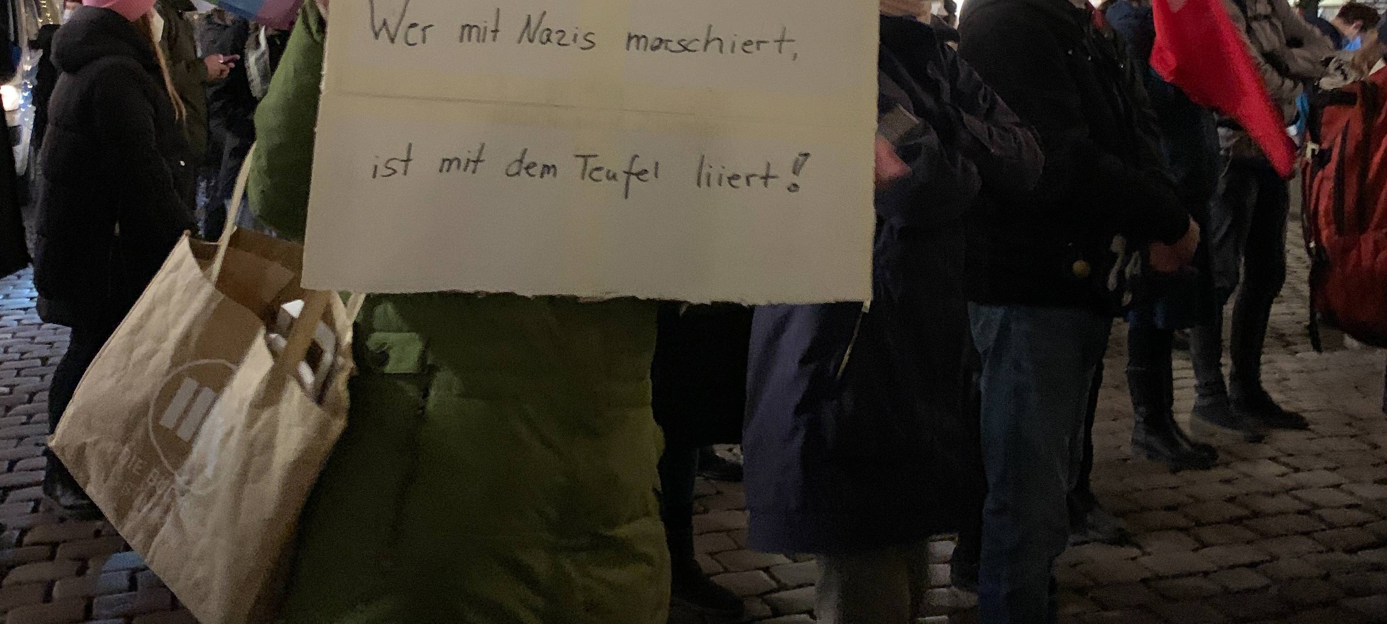 Demo von Impfskeptikern