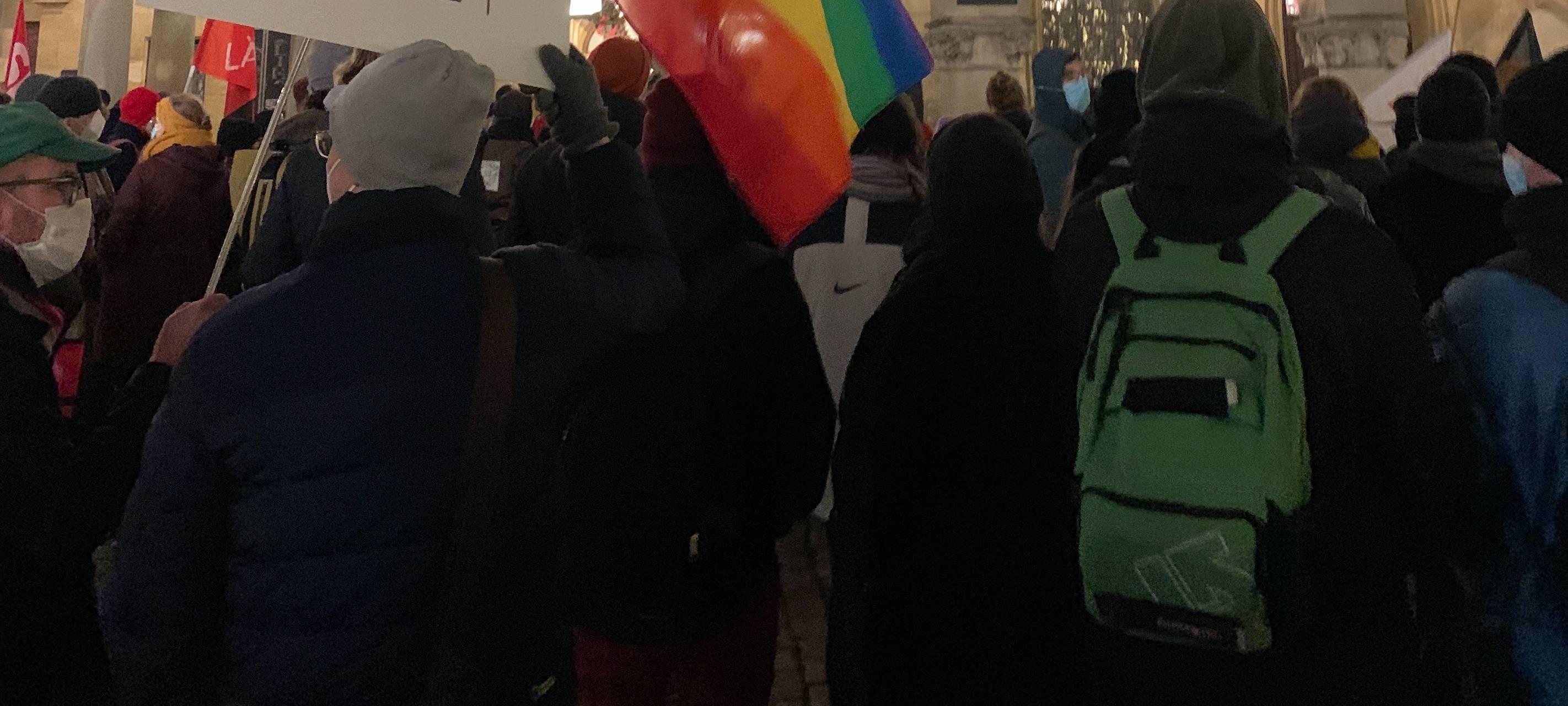 Demo von Impfskeptikern