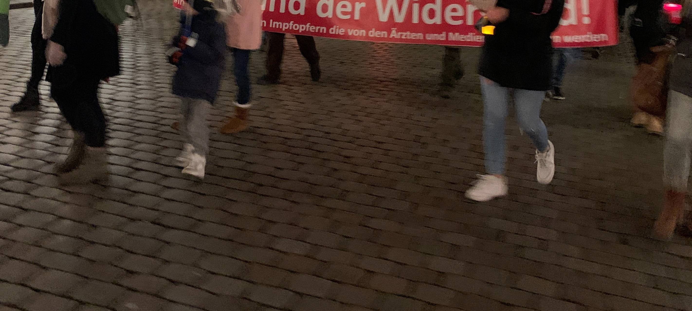 Demo von Impfskeptikern
