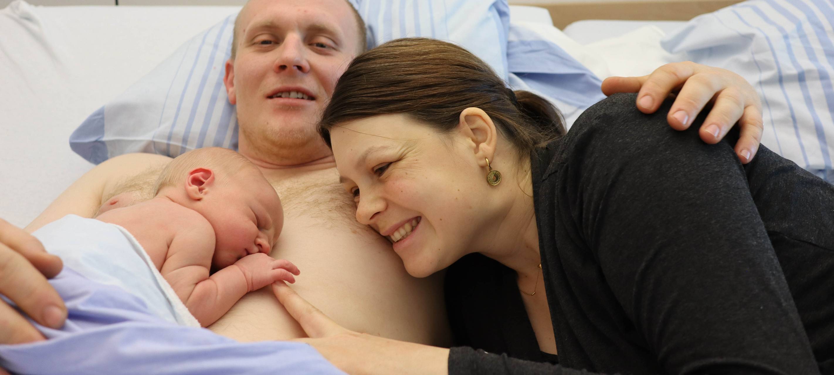 Weihnachtsbaby Tjark in der UKM Geburtshilfe geboren
